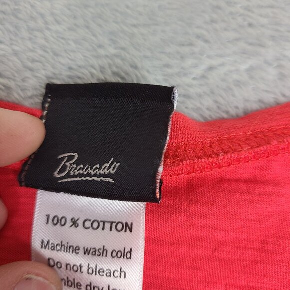 Harley Davidson Women's Size Medium Long Sleeve Shirt Red Des Moines Iowa Harley - Picture 5 of 11